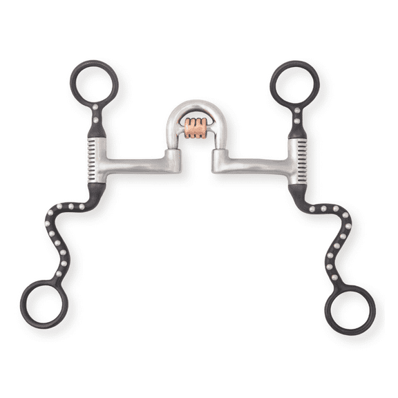 Myler Black Steel Seven Shank Rollback Correctional High Port w/Cricket Bit MB 27HP - 5"