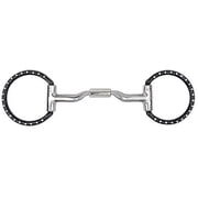 Myler Black Steel Western Dee Low Port Comfort Snaffle MB 04 - 5" Sweet Iron with Copper Inlay