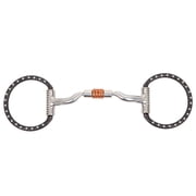 Myler Black Western Dee with Sweet Iron Low Port MB 04 with Copper Roller Stainless Steel, 5"