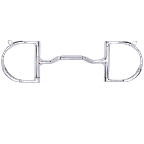 Myler Dee with Hooks with Stainless Steel Forward Tilt Ported Barrel MB 36 (5")