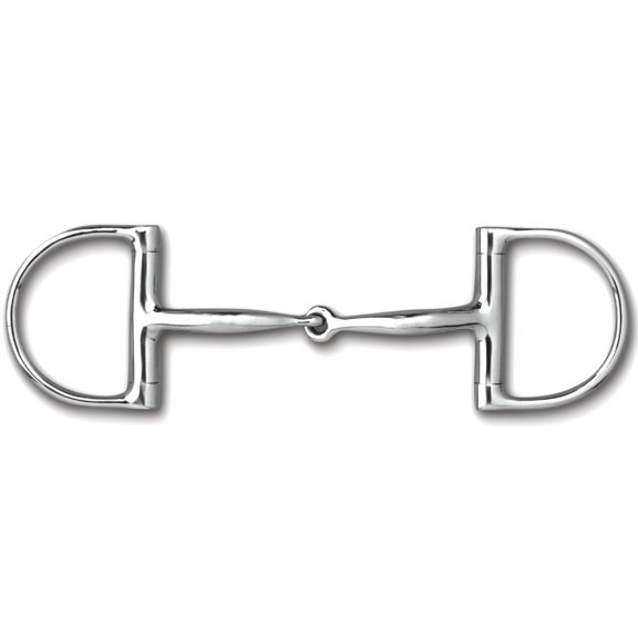Myler Dee without Hooks Single Joint MB 09 (Stainless Steel, 5.25")