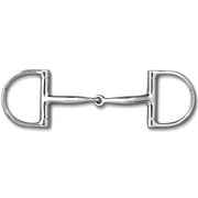 Myler MB 09 Dee Snaffle Bit - Stainless Steel with Copper Inlay - Level 1 Single Jointed Curved Mouthpiece