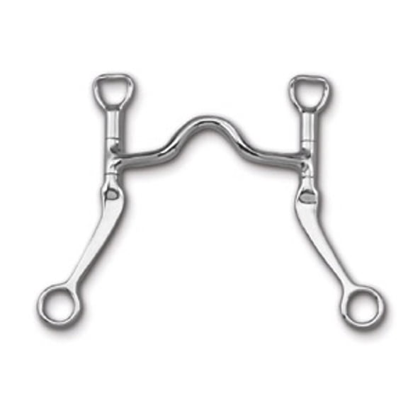 Myler Flat Shank Low Narrow Port MB 12 (Stainless Steel, 5")