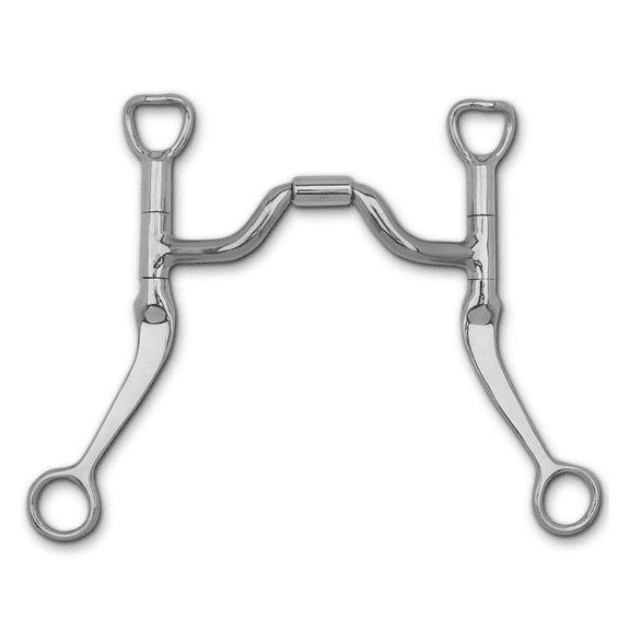 Myler Flat Shank with Medium Wide Ported Barrel Bit MB 33 - 5"