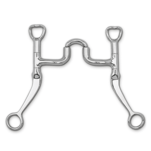 Myler Flat Shank with Traditional Correctional Bit MB 47 - 5"