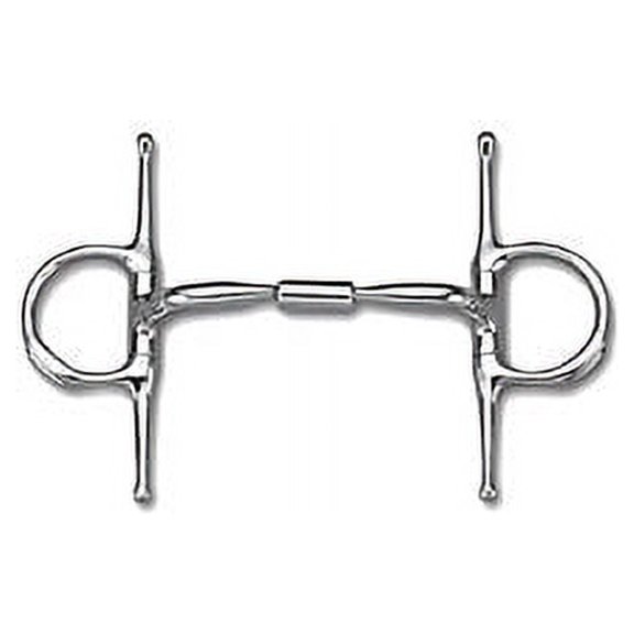 Myler 02 Comfort Snaffle Full Cheek Bit with Hooks, Level 2 Stainless Steel - 5 inch 4 3/4"