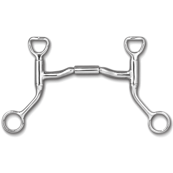 Myler HBT Ported Barrel Snaffle Bit - Sweet Iron & Copper Inlay