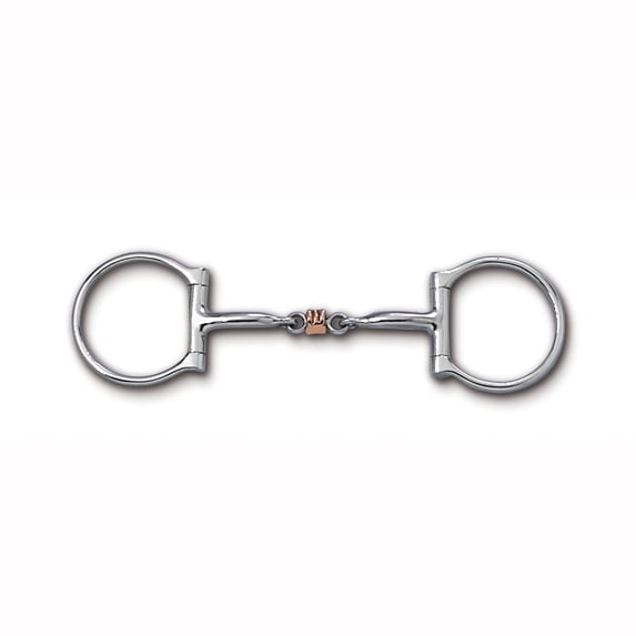 Myler Western Dee Snaffle Bit MB 11 Level 1 - Sweet Iron & Copper Inlay Bristol Roller with Independent Side Movement