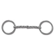 Myler Loose Ring Twisted Single Joint MB 09T Stainless Steel, 5"