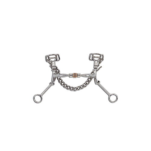 Myler 03 Lynn McKenzie Bit - 5" MMB Shank - Sweet Iron Comfort Snaffle with Copper Roller