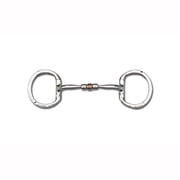 Myler MB 03 Comfort Snaffle Eggbutt with Hooks Horse Bit - Sweet Iron with Copper Roller, 3.5 Inch Cheek, Level 1