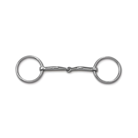 Myler MB 09 Loose Ring Snaffle Horse Bit - Sweet Iron 5" Mouthpiece with Tongue Relief & Stainless Steel