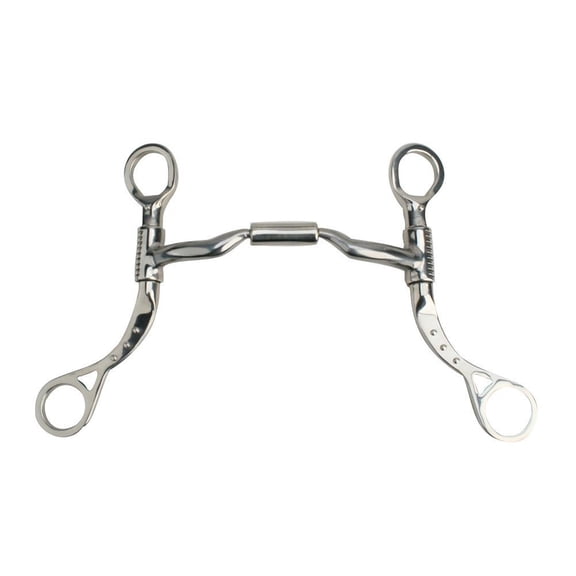Myler MBT Shank Low Port Comfort Snaffle MB 04 (Stainless Steel, 5")