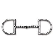 Myler 09 English Dee Bit with Hooks & Twist - MB 09T Enhanced Comfort Snaffle, 5" Mouth, Sweet Iron with Copper Inlay