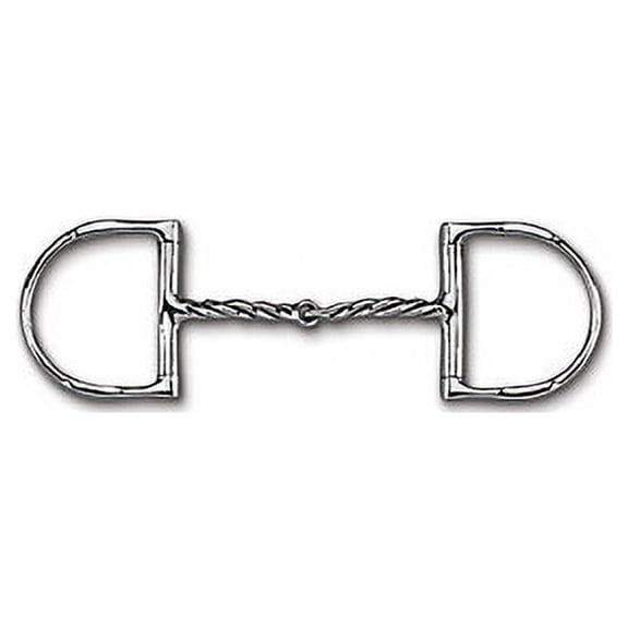 Myler 09 English Dee Bit with Hooks & Twist - MB 09T Enhanced Comfort Snaffle, 5" Mouth, Sweet Iron with Copper Inlay