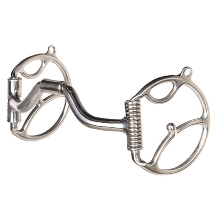 Myler Bits Western Dee with 2 Hooks and Sweet Iron Ported Barrel MB 33 5"
