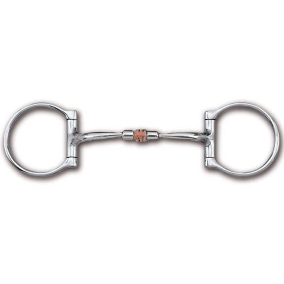 Myler Western Dee with Sweet Iron Comfort Snaffle with Copper Roller