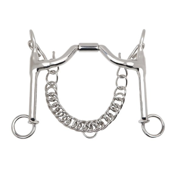 Myler Level 3 Weymouth 33 Dressage Curb Bit - Sweet Iron with Copper Inlay - Multiple Sizes 5 1/2