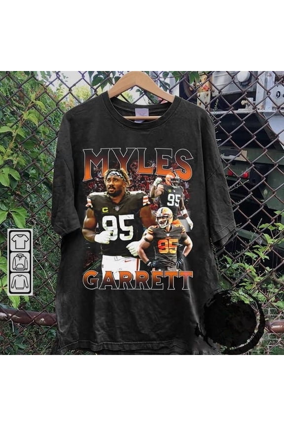 Myles Garrett Vintage 90s Graphic Style T-Shirt, Gìtf for Fans