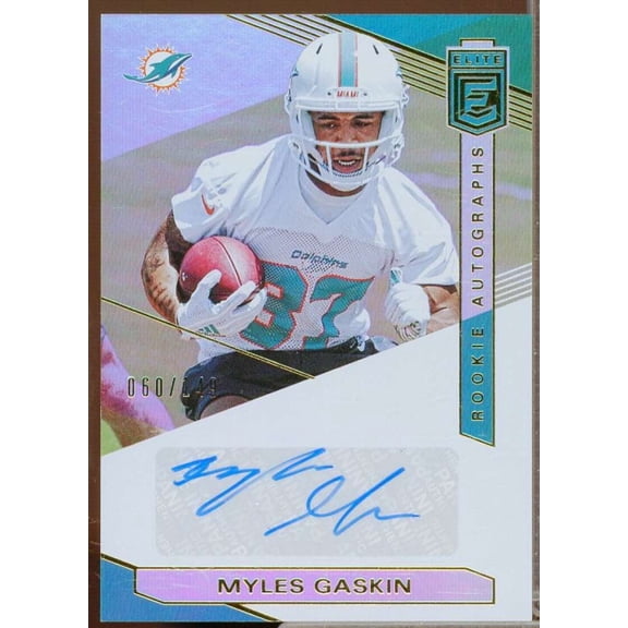 Myles Gaskin/149 Rookie Card 2019 Elite Rookie Autographs #32