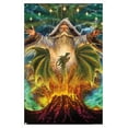 thumbnail image 1 of Myles Pinkney - Dragon Mountain Wall Poster, 14.725" x 22.375", Framed, 1 of 3