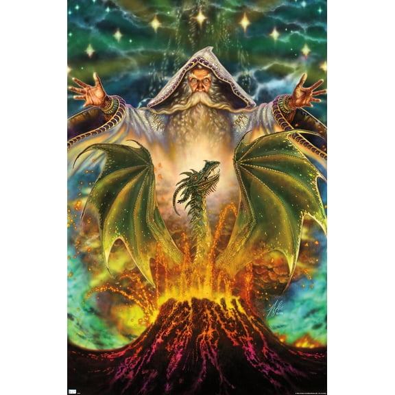 Myles Pinkney - Dragon Mountain Wall Poster, 22.375" x 34"