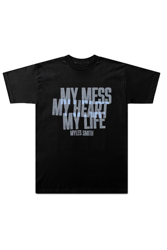 Myles Smith My Mess Merch T-shirt Summer Unisex New Fashion Short-sleeved Casual Design Tee