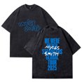 thumbnail image 1 of Myles Smith We Were Never Strangers Tour 2025 Washed Cotton Tee Women Men Crewneck Short Sleeve T-shirt, 1 of 2
