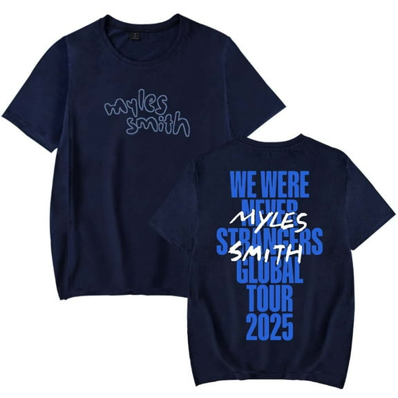 Myles Smith We were Never Strangers World Tour Merch T-Shirt Women Men Crewneck Casual Short Sleeve Tee