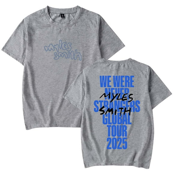 Myles Smith We were Never Strangers World Tour Merch T-Shirt Women Men Crewneck Casual Short Sleeve Tee
