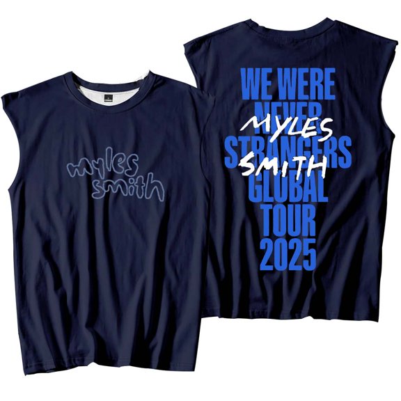 Myles Smith We were Never Strangers World Tour Merch Tank Tops Sleeveless Sport Vest Women Men Outdoor Sportwear