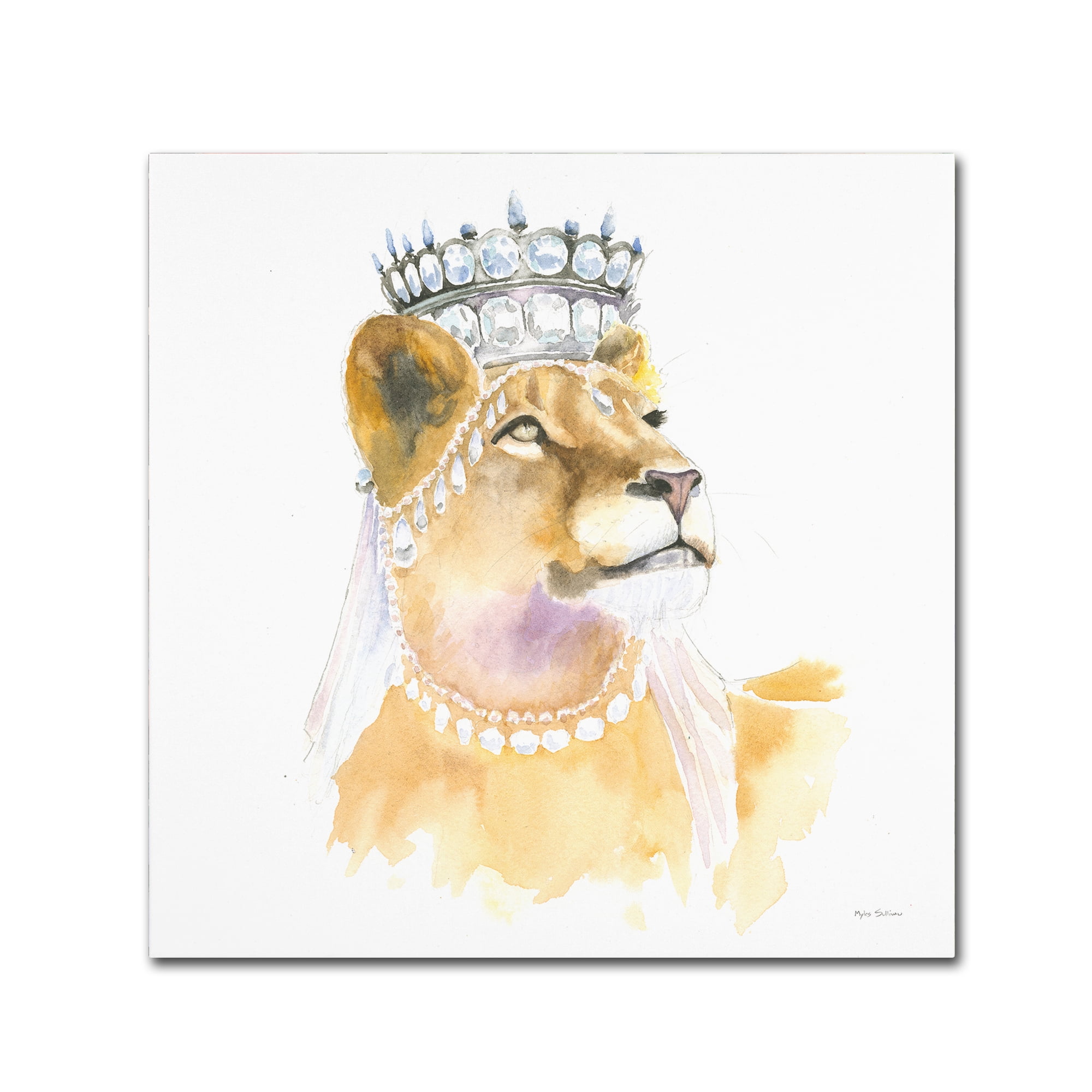 Myles Sullivan 'Jungle Royalty II Crop' Canvas Art