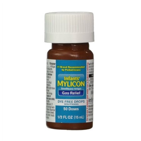 Mylicon Infants Drops Anti Gas Relief Dye Free Formula For Babys, 0.5 Oz, 6 Pack