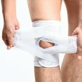 thumbnail image 1 of Mylobeth Adjustable Knee Brace with Spring Strip, White, M, 1 of 2