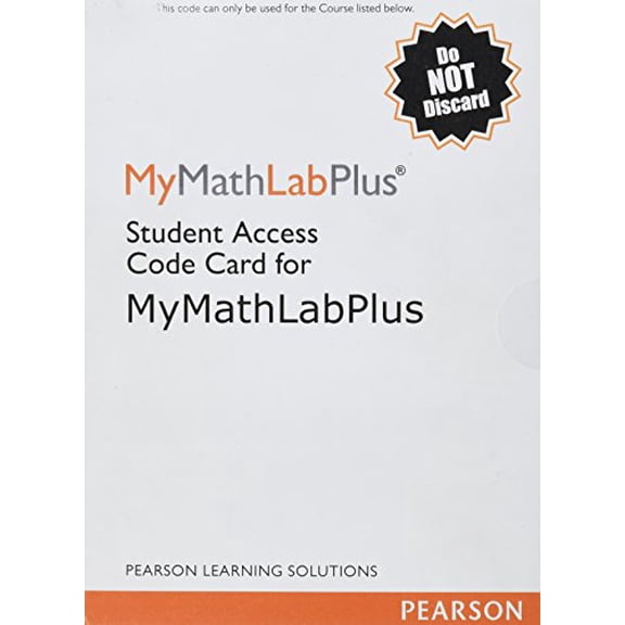 Pre-Owned Mymathlab Plus -- Standalone Access Card Paperback