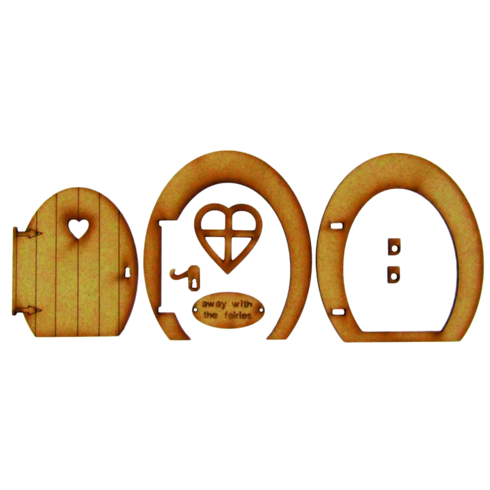 Mynkyll Kit Assembly Three Door Wooden Door. Craft Wooden Door