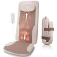 thumbnail image 1 of Mynt Back Massager with Heat, Foldable Shiatsu Seat Massage Cushion for Home/Office, Brown, 1 of 9