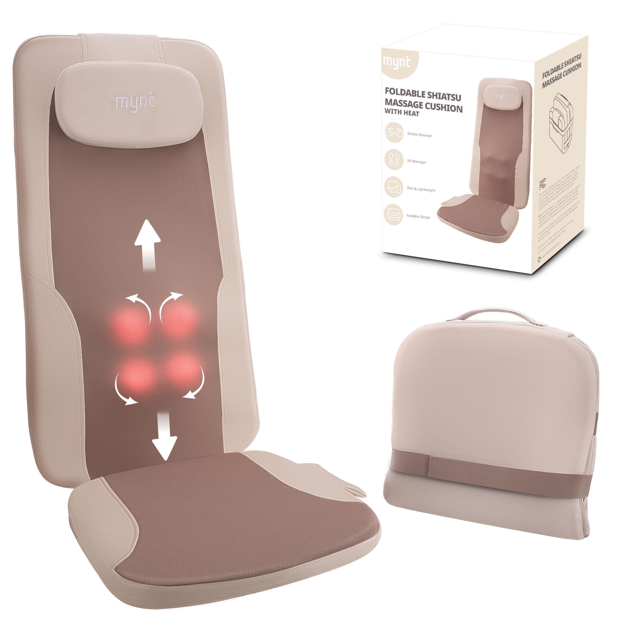 Mynt shiatsu massage pillow with heat online