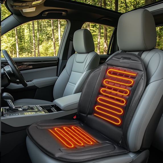 Mynt Car Seat Heater, Portable Seat Cushion 12V Universal Fit for All Vehicles