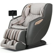 Mynta Massage Chair Full Body, 4D SL Track Zero Gravity with Foot Massage, Gray