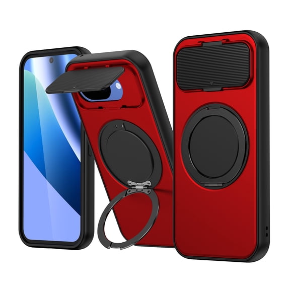 Mynvo for Google Pixel 10A Case with Kickstand & Camera Lens Protector Cover, Slim Fit Magnetic Case Compatible with Magsafe Rugged Shockproof for Women Men