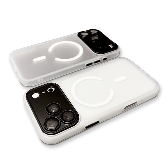 Mynvo Matte Translucent Case for Apple iPhone 18 Pro Max Case with Camera Lens Protector, Magnetic Matte Cover Compatible with MagSafe Anti-Scratch Shock Resistant, White