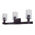 thumbnail image 1 of Myo 3-Light Antique Bronze Bath Light with Clear Glass - Antique Bronze, 1 of 4
