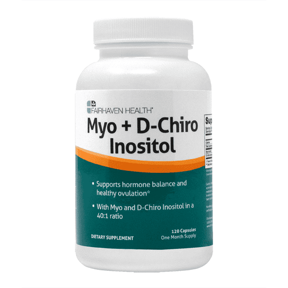 Myo + D-Chiro Inositol, 120 Capsules, Fairhaven Health