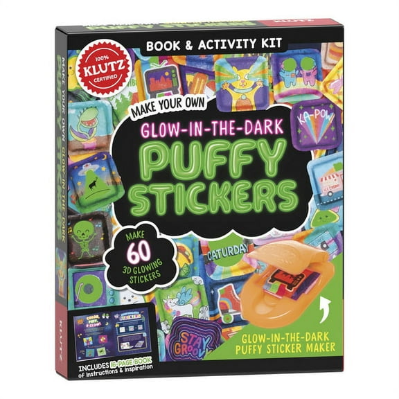 Make Your Own Glow-In-The-Dark Puffy Stickers, (Hardcover)