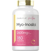 Myo-Inositol 2600mg | 180 Capsules | Extra Strength Supplement | by Carlyle