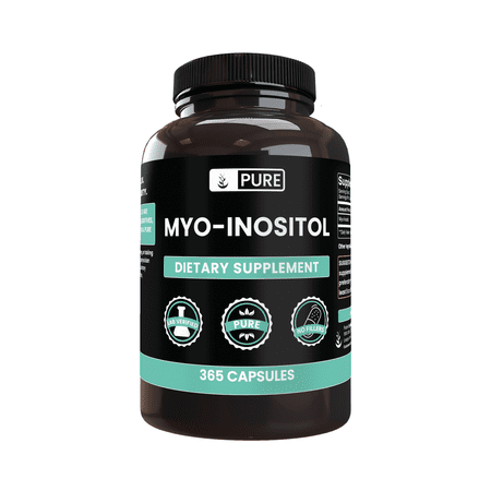 Myo-Inositol 365 Capsules No Magnesium Or Rice Fillers, Always Pure, Lab Verified