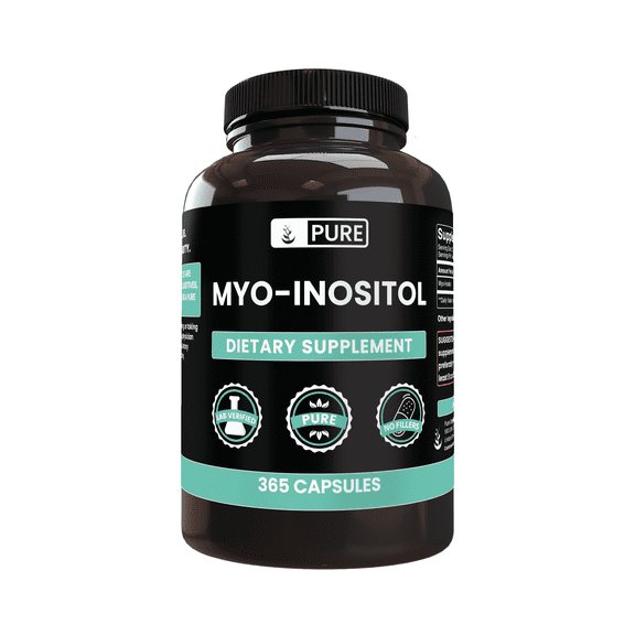 Myo-Inositol 365 Capsules No Magnesium Or Rice Fillers, Always Pure, Lab Verified
