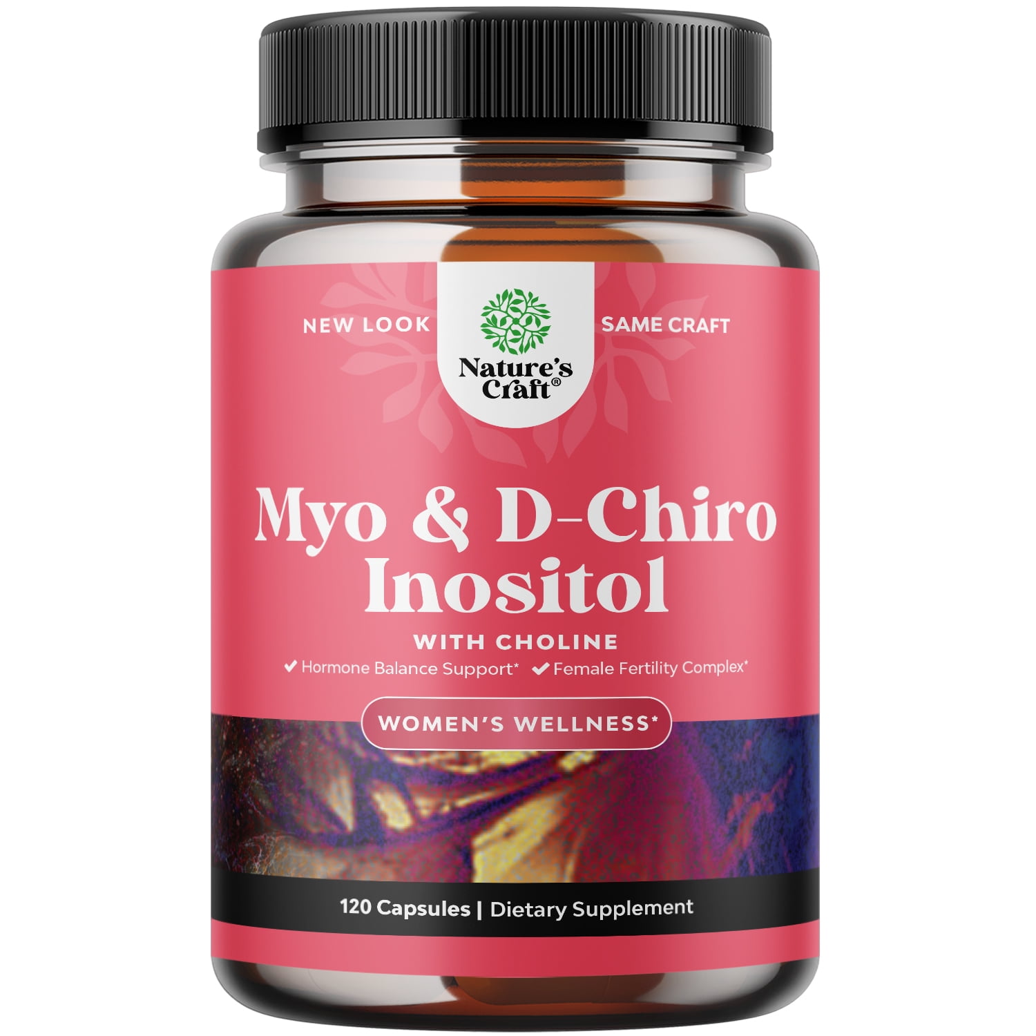 Myo & DChiro Inositol Capsules Vegan Choline Supplement for Women's