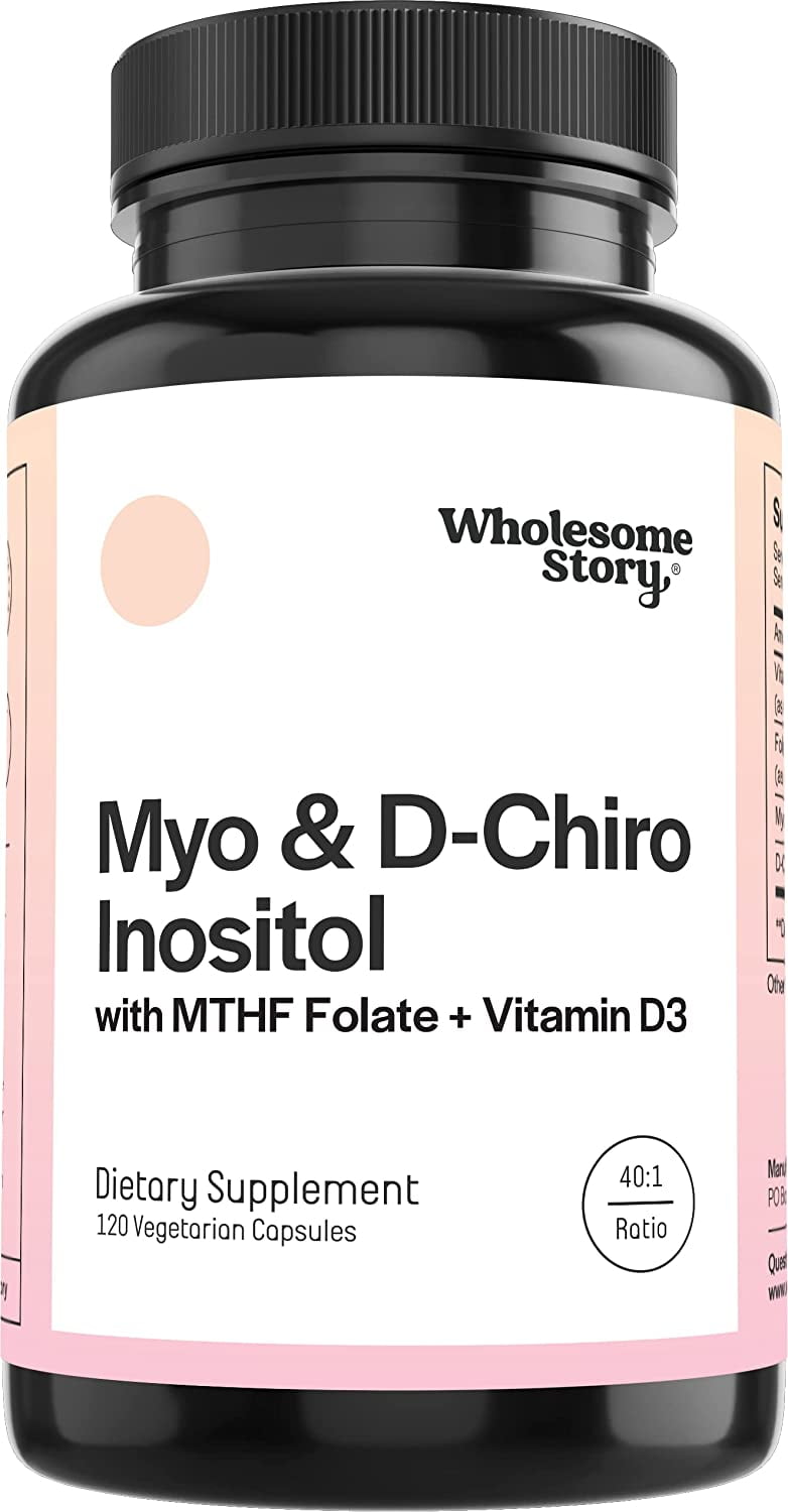MyoInositol & DChiro Inositol Capsules with MTHF, Folate, Vitamin D
